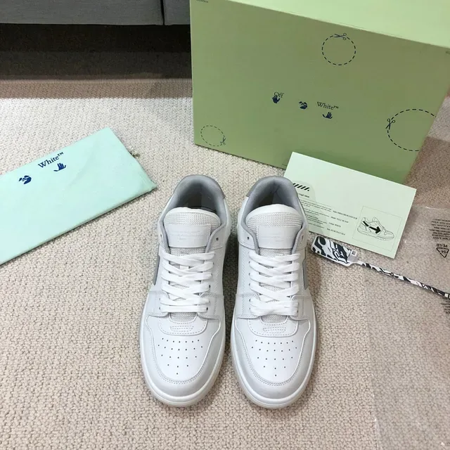 Off-White Arrow সাদা এবং ধূসর লাইফস্টাইল স্নিকার্স 8