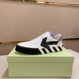 Off-White Black Industrial Arrow Logo Diagonal Striped Midsole Lifestyle Sneakers