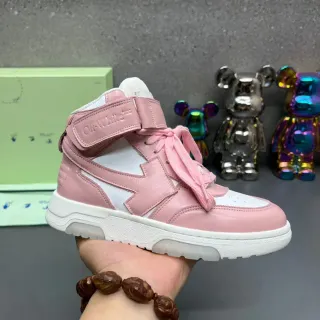 Off-White गोलापি हाई-टॉप स्ट्रैप्ड लाइफस्टाइल स्निकार्स