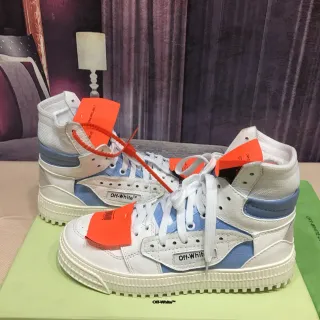 Off-White The Ten Blue High-Top Panelled Lifestyle Sneakers