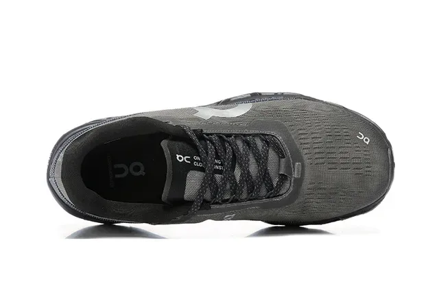 On Cloudmonster Dark Gray Black Running Shoes 3