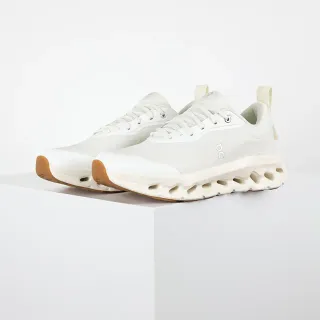 On Cloudmonster Off-White and Gum Running Shoes