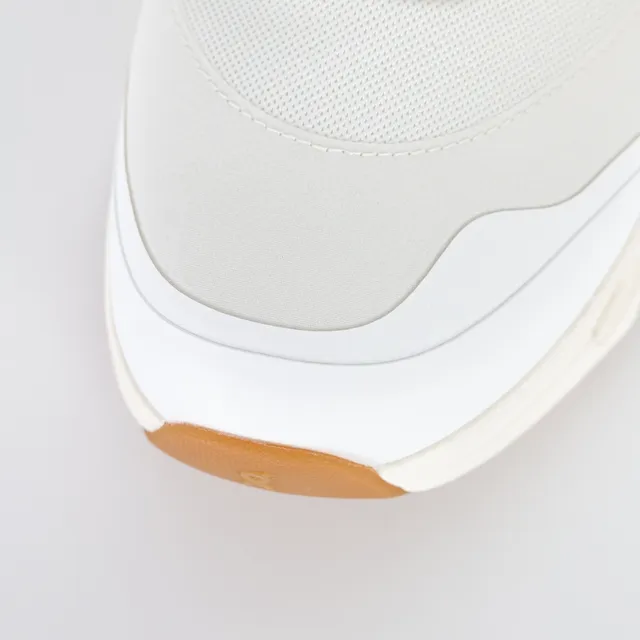 On Cloudmonster Off-White and Gum Running Shoes 5