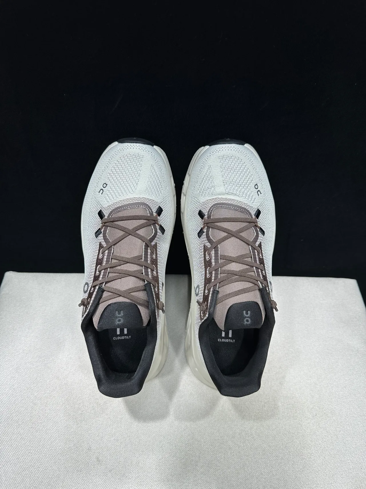On CloudTec Phase Beige Brown Engineered Knit Upper Hollowed Midsole Running Shoes 11