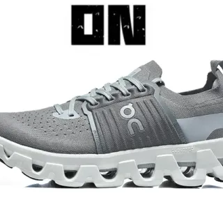 On Zapatilla de correr gris de punto