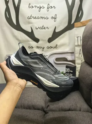 En gris blanco esculpido medi suela ingenieril malla upper lifestyle sneakers 15