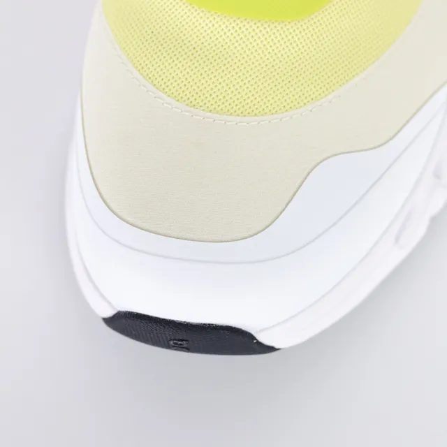 On Jaune Blanc Sculpté Ouvert-Cellule Semelle Milieu Couche Maille-Synthétique Supérieur Chaussures Lifestyle 5