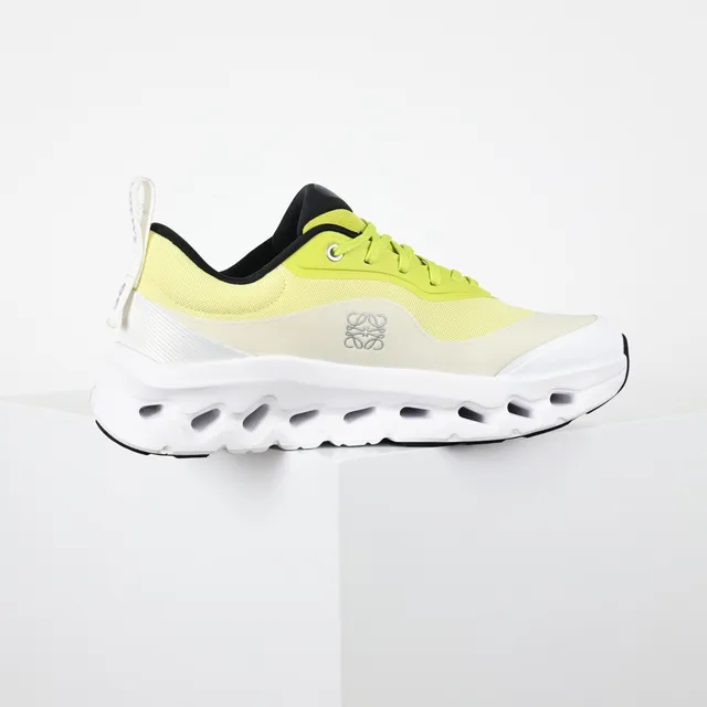 On Jaune Blanc Sculpté Ouvert-Cellule Semelle Milieu Couche Maille-Synthétique Supérieur Chaussures Lifestyle 7