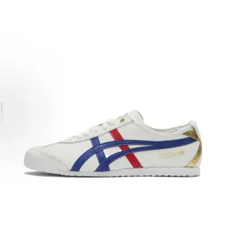 Onitsuka Tiger Mexico 66 White Blue Red Gold Lifestyle Sneakers