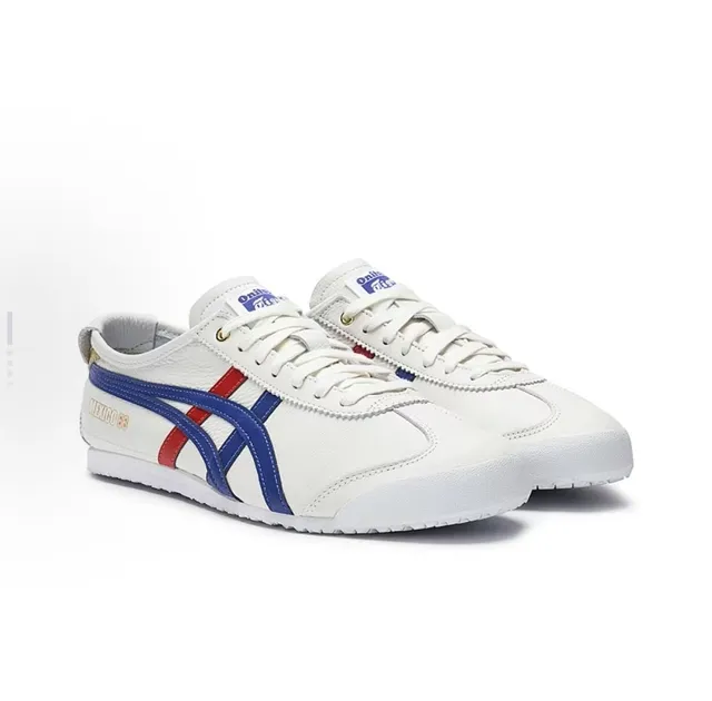 Onitsuka Tiger Mexico 66 White Blue Red Gold Lifestyle Sneakers 4