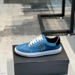 Philipp Plein नीली चमड़ी लाइफस्टाइल स्नीकर