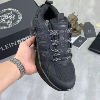 Philipp Plein Plein Sport 黑色网面鞋带生活方式运动鞋