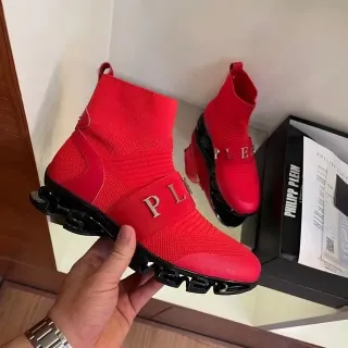 Philipp Plein Speed Runner लाल मोजा फिट लाइफस्टाइल स्नीकर