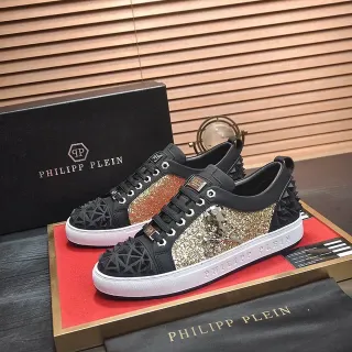 Philipp Plein Spiked Glitter Panel Lifestyle Sneakers