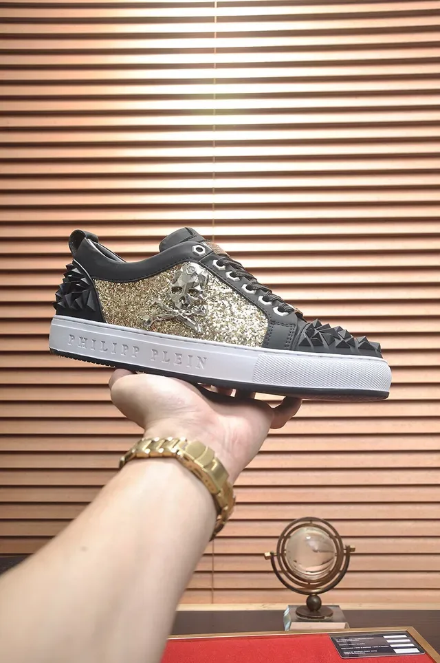 Philipp Plein Spiked Glitter Panel Lifestyle Sneakers 2