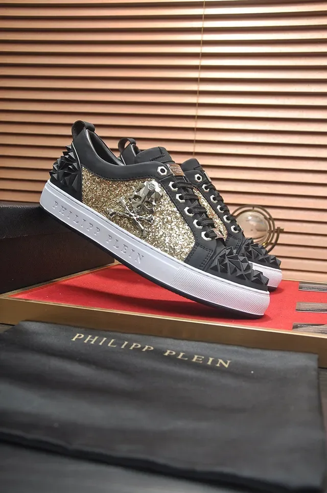 Philipp Plein Spiked Glitter Panel Lifestyle Sneakers 4