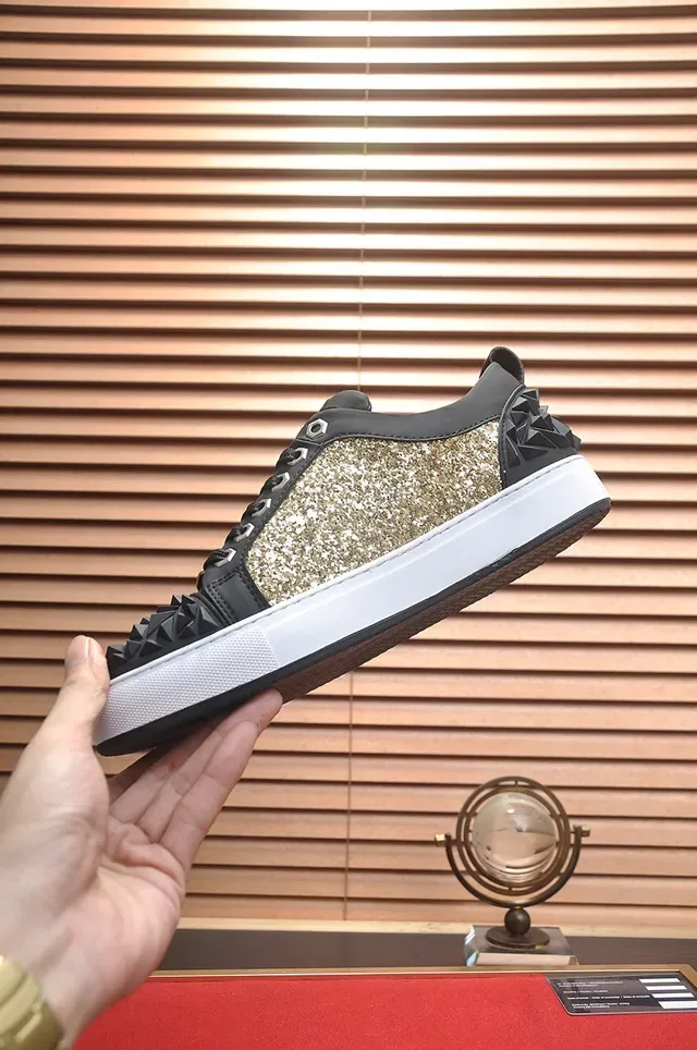 Philipp Plein Spiked Glitter Panel Lifestyle Sneakers 5