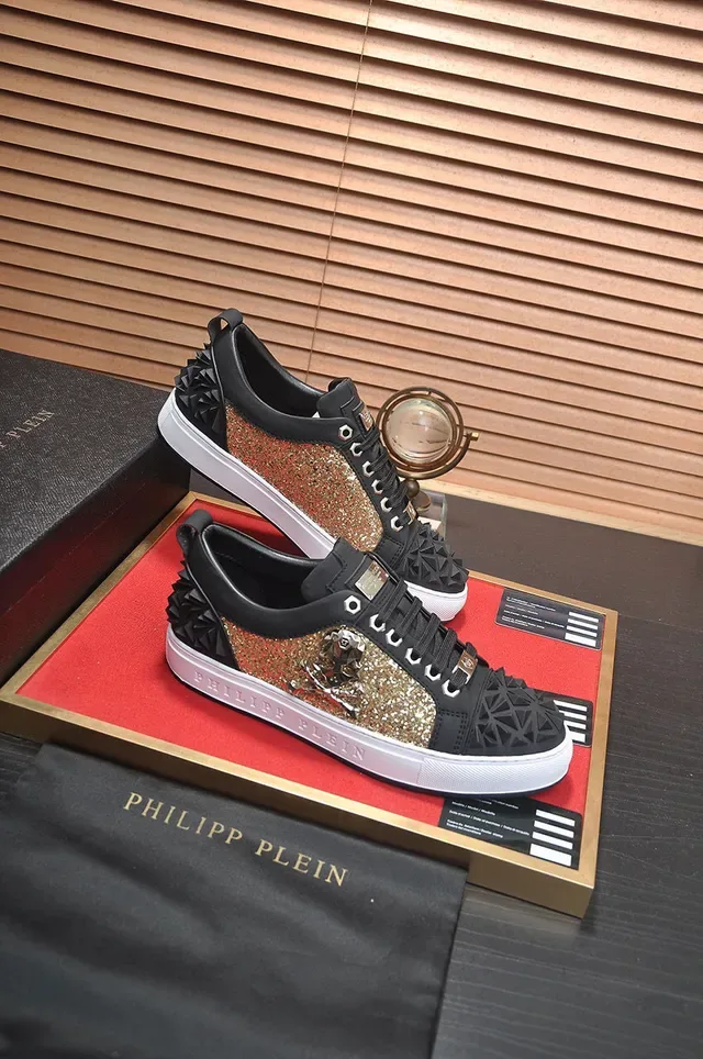 Philipp Plein Spiked Glitter Panel Lifestyle Sneakers 6
