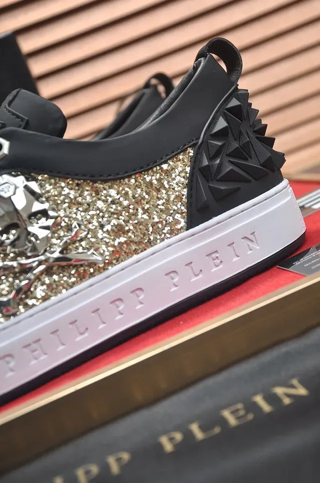 Philipp Plein Spiked Glitter Panel Lifestyle Sneakers 9