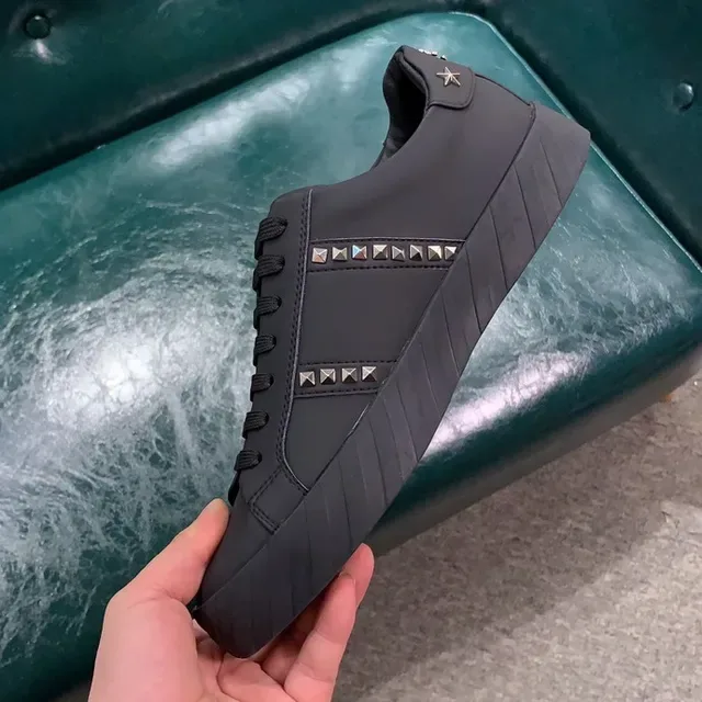 Philipp Plein Chaussures Lifestyle avec Logo Hexagonal Clouté Noires 9