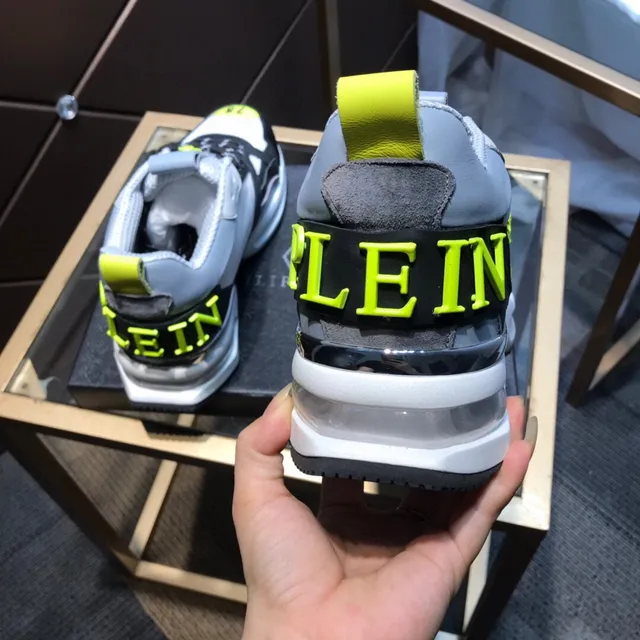 Philipp Plein sneakers chunky motif crâne semelle blanche noire 6