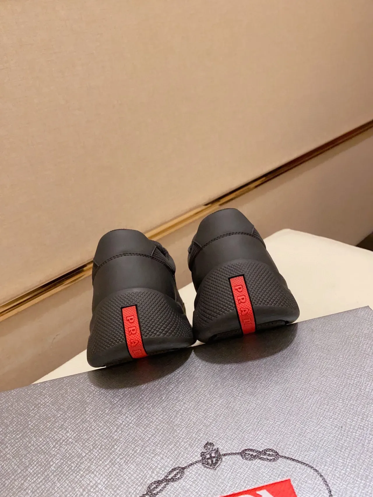 Prada Black Mesh and Synthetic Overlay Lifestyle Sneaker 8