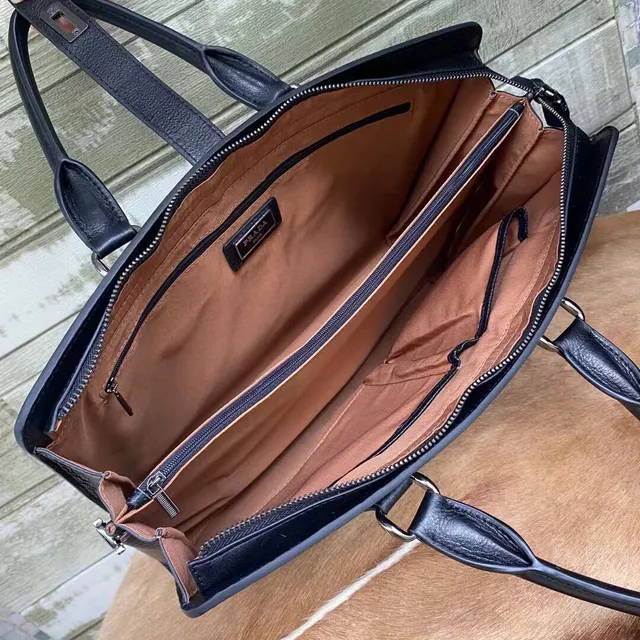 Prada Carbon-Fiber-Textured Leather Dual Handle Boston Bag 3