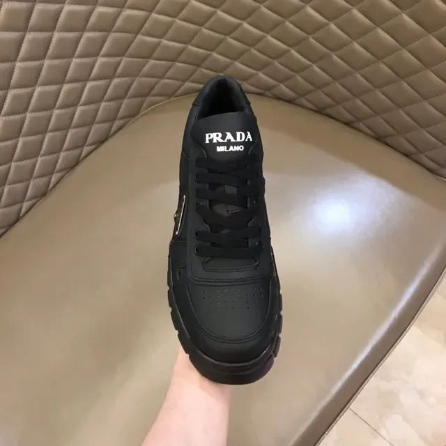 Prada Cloudbust Black Leather Lifestyle Sneakers 7