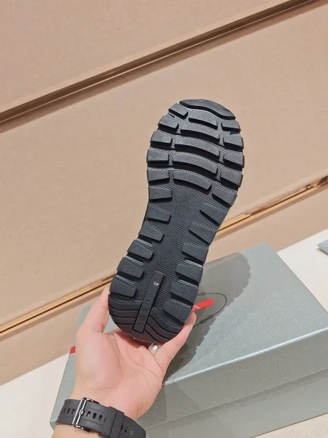 Prada Cloudbust Black Suede and Leather Chunky Sneakers 3