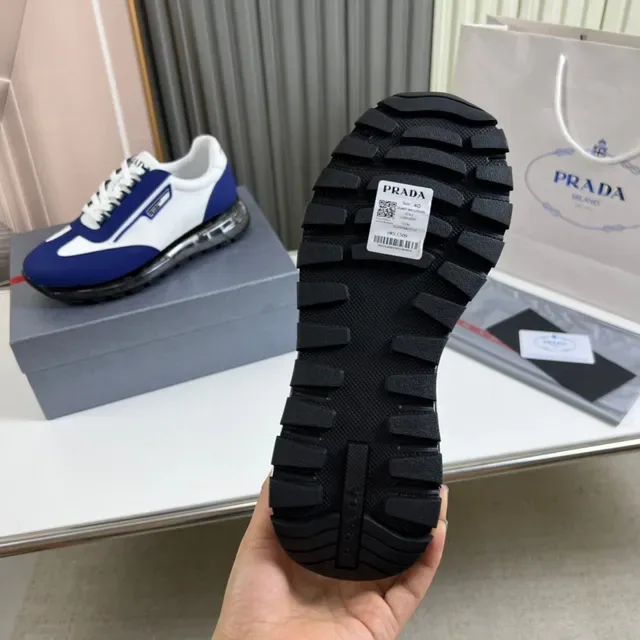 Prada Cloudbust Blue and White Lifestyle Sneakers 2