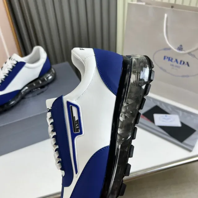 Prada Cloudbust Blue and White Lifestyle Sneakers 3