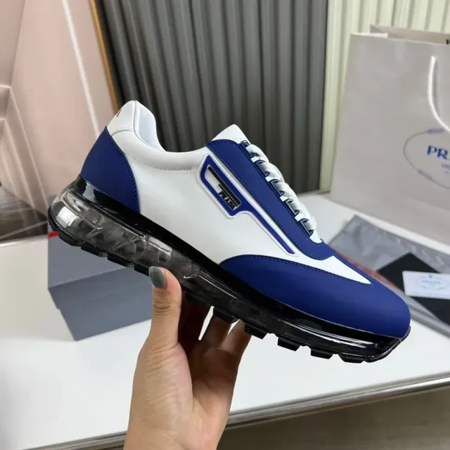 Prada Cloudbust Blue and White Lifestyle Sneakers 5