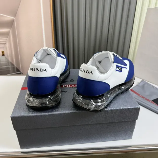 Prada Cloudbust Blue and White Lifestyle Sneakers 6