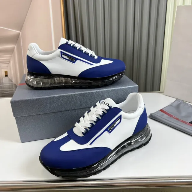 Prada Cloudbust Blue and White Lifestyle Sneakers 7