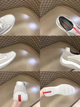 Prada Cloudbust Light Gray Laceless Lifestyle Sneakers 2