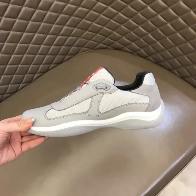 Prada Cloudbust Light Gray Laceless Lifestyle Sneakers 4
