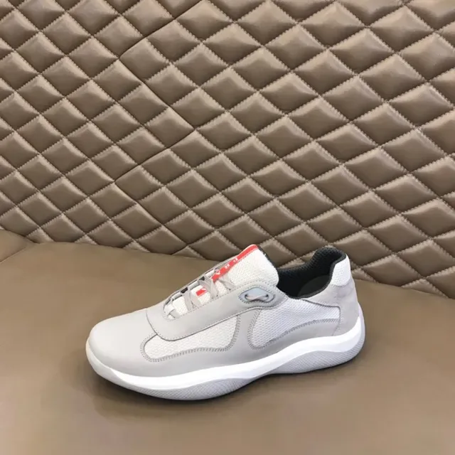 Prada Cloudbust Light Gray Laceless Lifestyle Sneakers 6