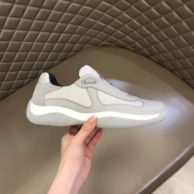 Prada Cloudbust Light Gray Laceless Lifestyle Sneakers 8