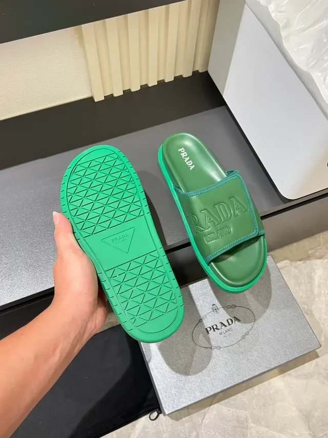 Prada Cloudbust Slide Solid Color Slippers 2