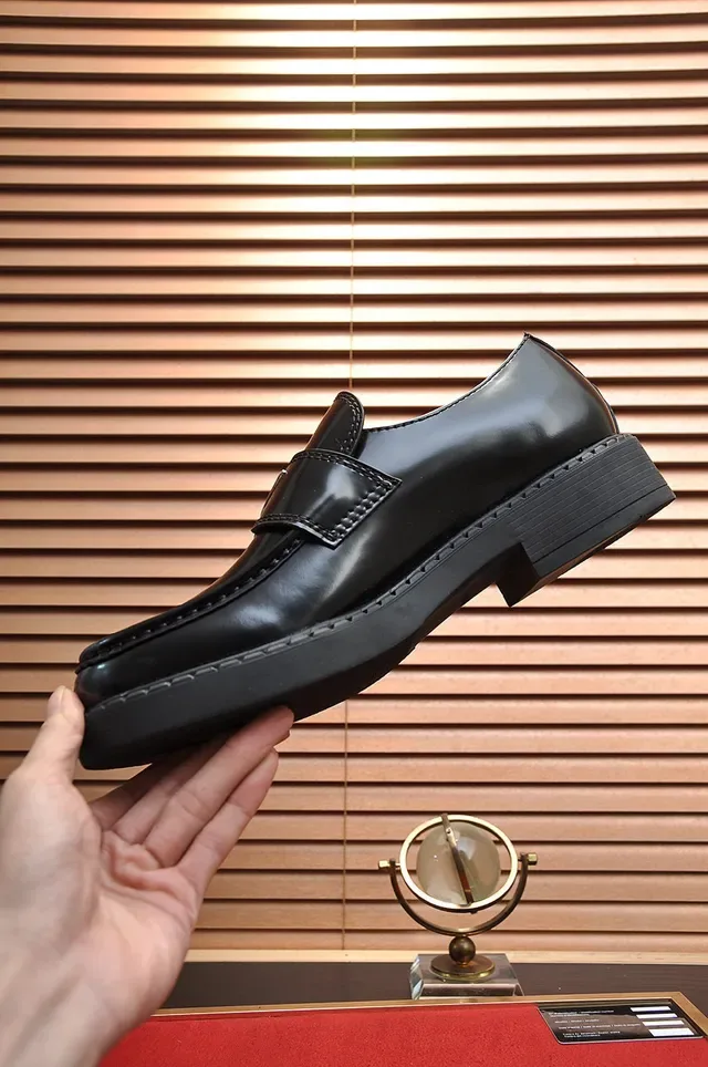 Prada Cloudbust Thunder Black Leather Loafers 2