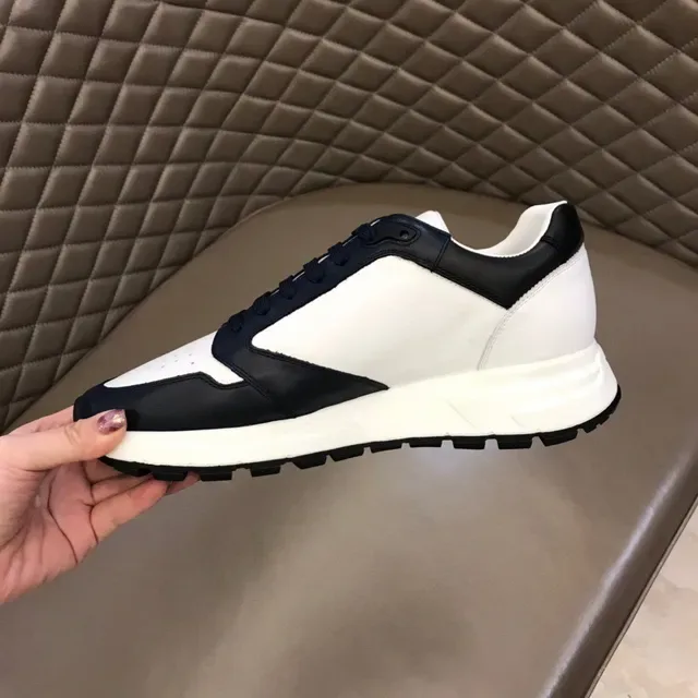 Prada Cloudbust White and Navy Lifestyle Sneakers 4