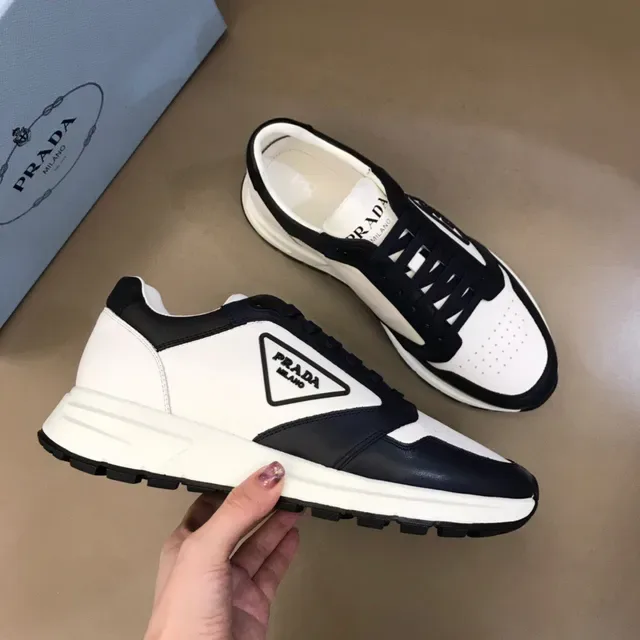 Prada Cloudbust White and Navy Lifestyle Sneakers 7