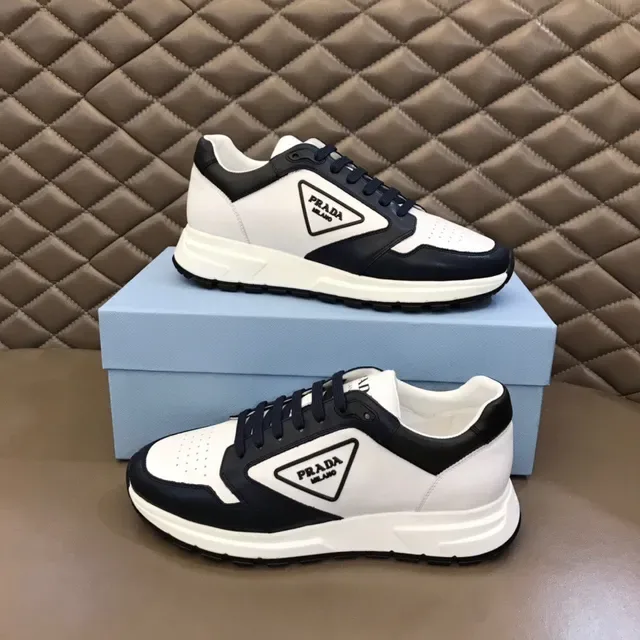 Prada Cloudbust White and Navy Lifestyle Sneakers 8