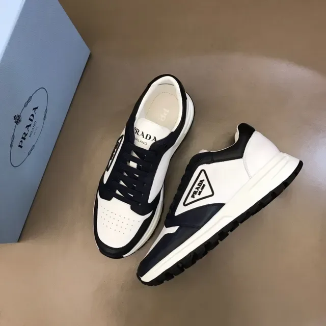 Prada Cloudbust White and Navy Lifestyle Sneakers 9