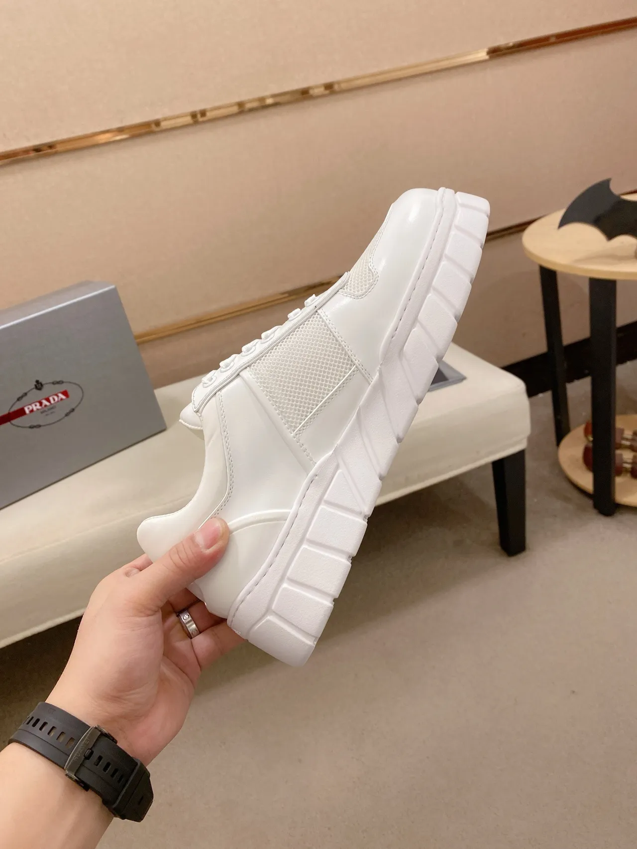 Prada Cloudbust White Chunky Sneakers 5