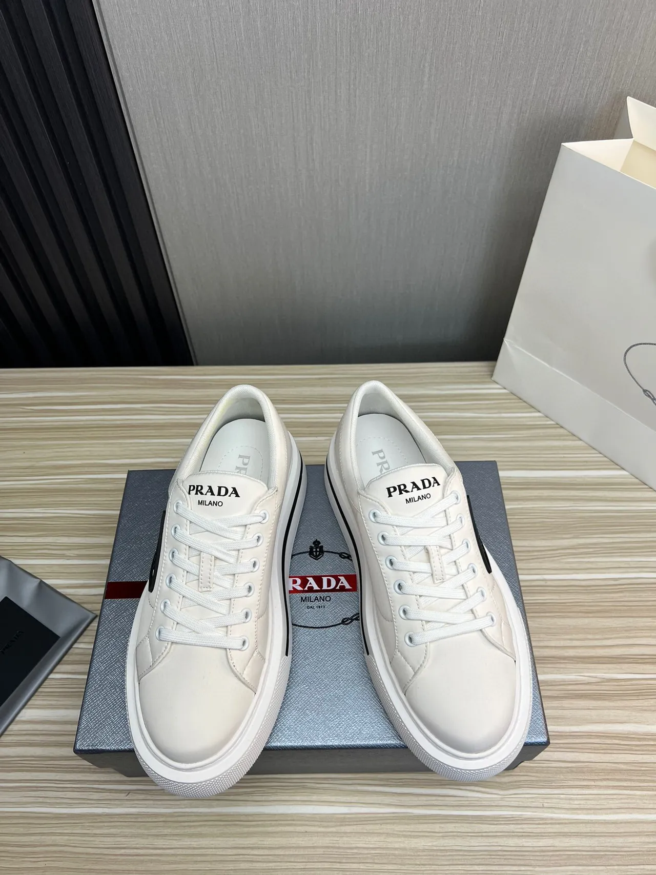 Prada Cloudbust White Platform Lifestyle Sneakers 2