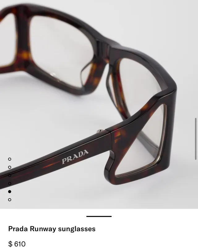 Prada Rectangular Tortoiseshell Acetate Optical Glasses 6