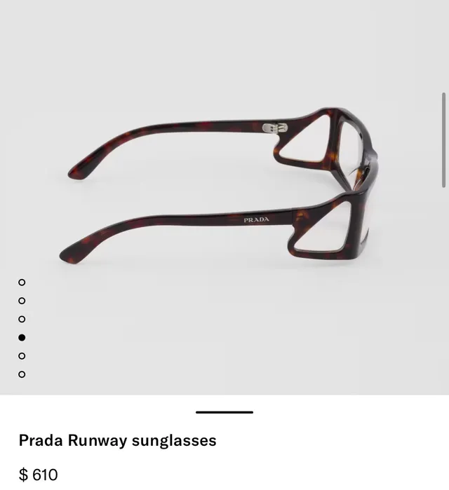 Prada Rectangular Tortoiseshell Acetate Optical Glasses 7