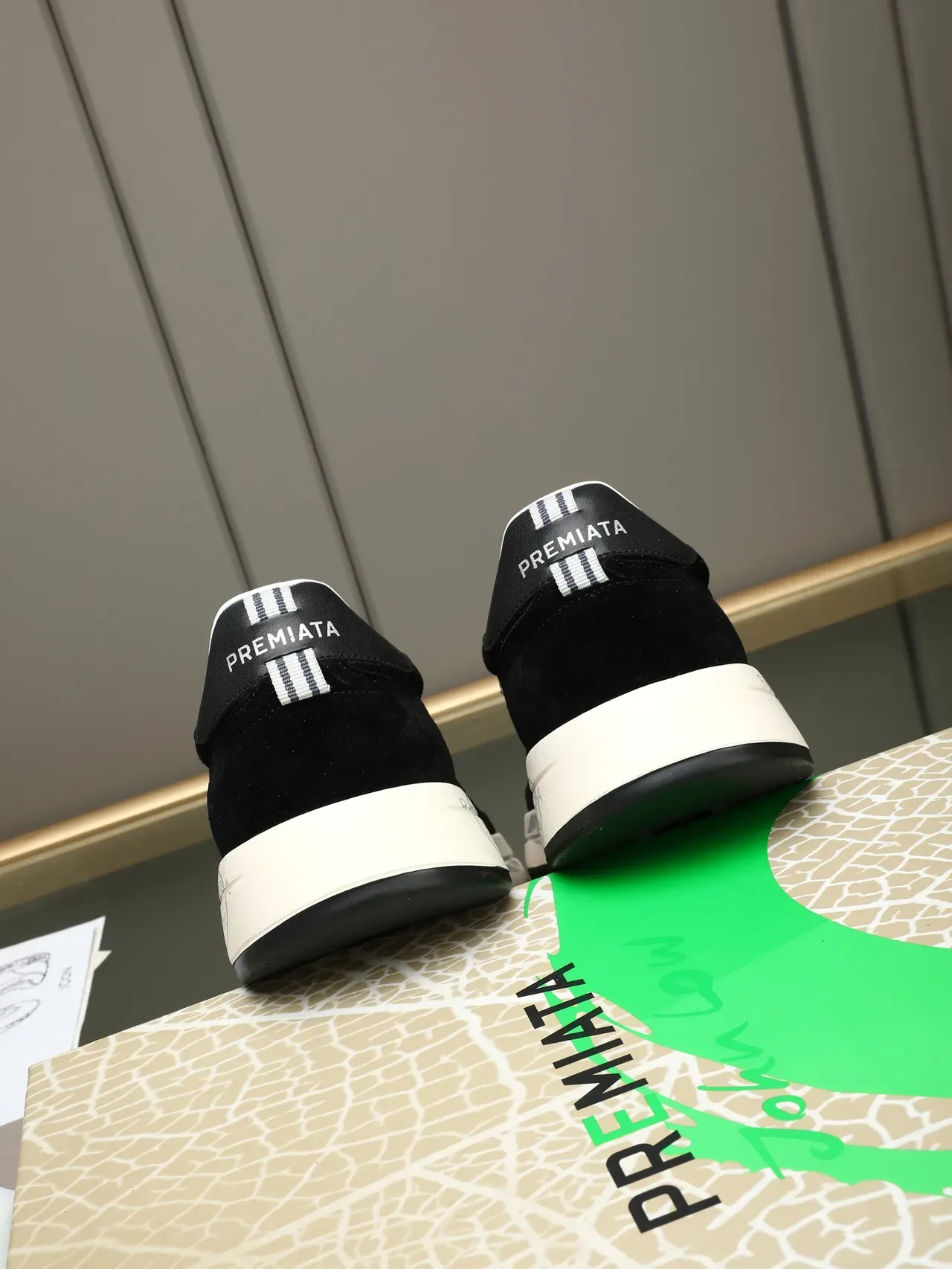Premiata Black Suede X-Logo Lifestyle Sneakers 3