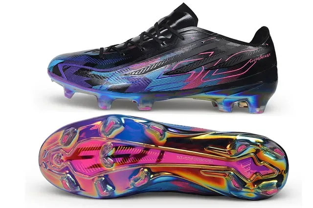 Puma Black Multicolor Low-Cut Holographic Soleplate Firm-Ground Soccer Shoes 5